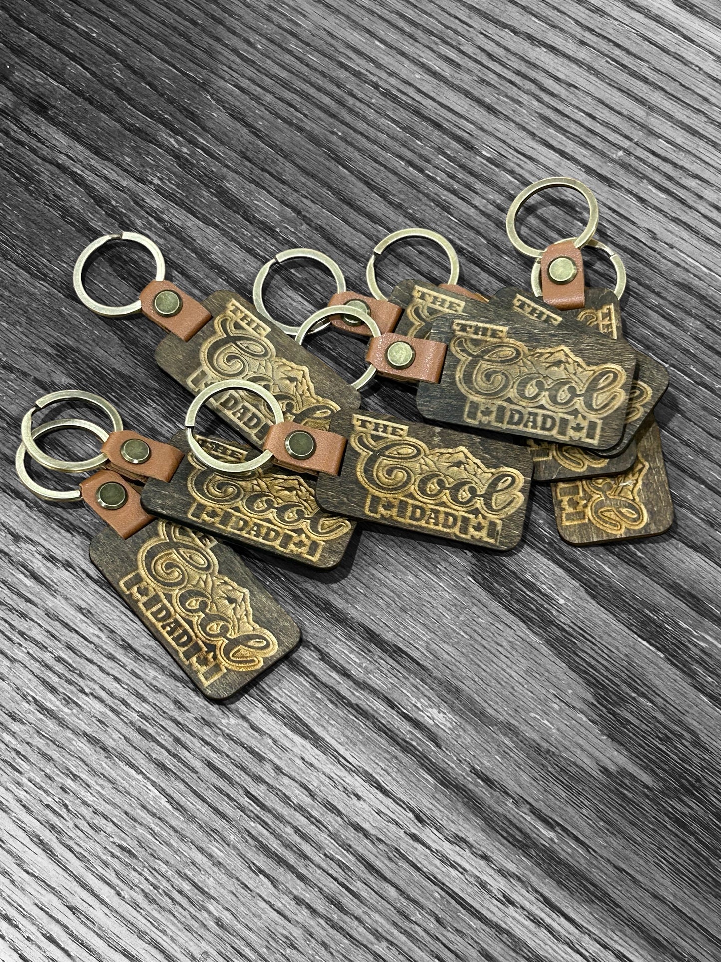 Wood key tags